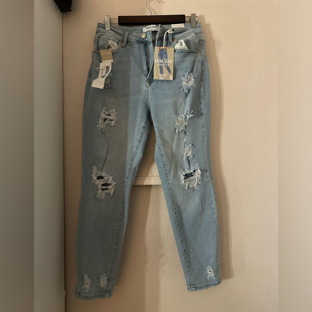 WAX JEAN MOM JEAN